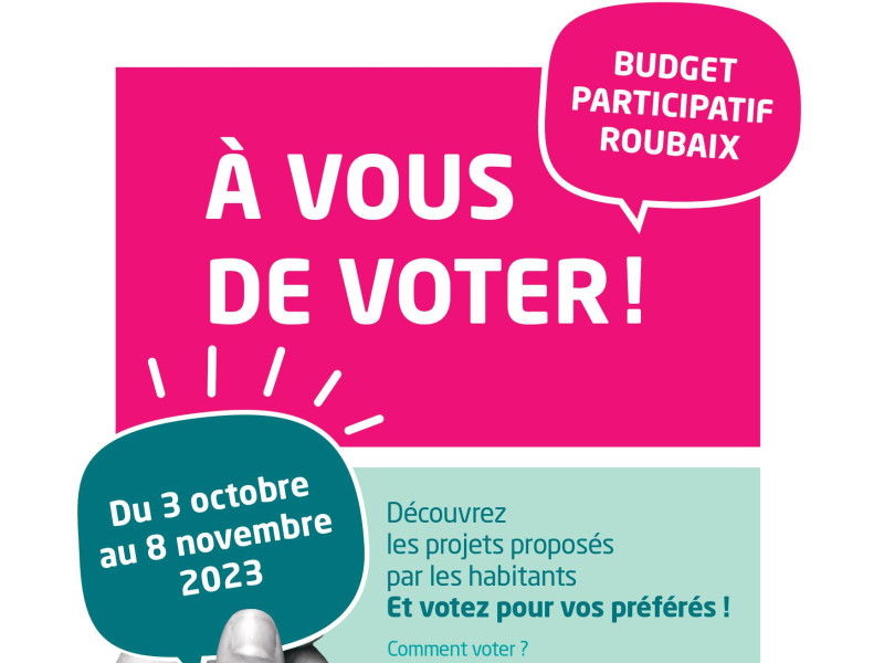 Affiche de la phase de vote - du 3 octobre au 8 novembre